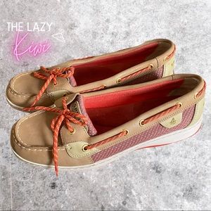 SPERRY Angelfish Top Sider Coral Sz 10